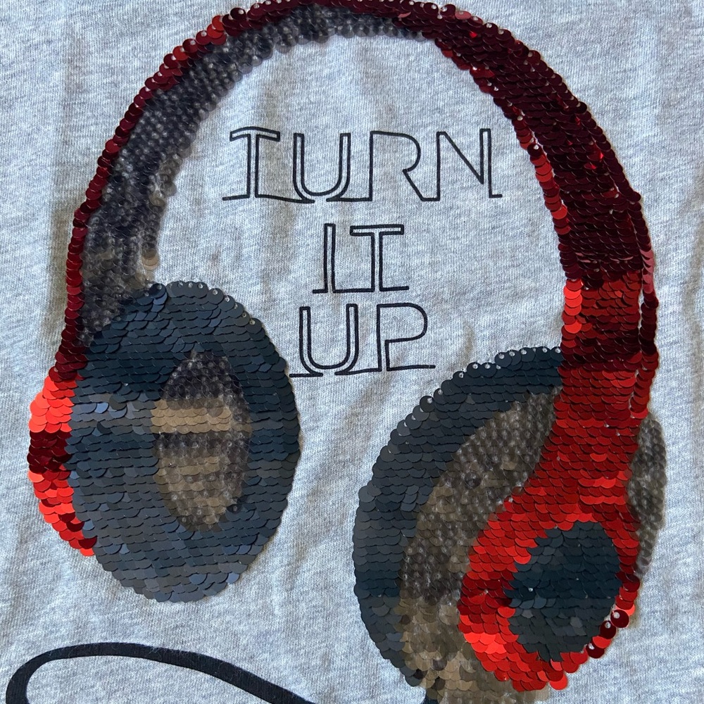 Unisex T-shirt with flip sequin - Picture 2 of 4